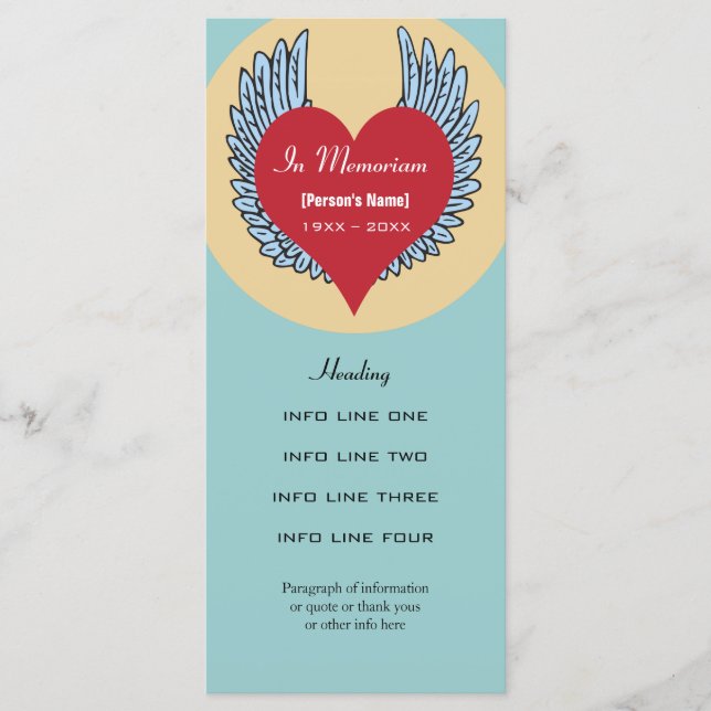 Memberservice-Einladung oder Programmkarte Programm (Vorderseite)