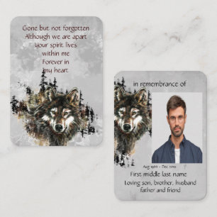 Memberservice laden Wolf Wolves Tierart ein Visitenkarte