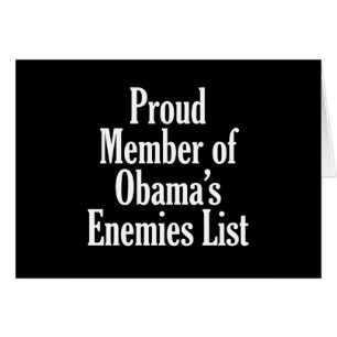 Membre fier de la liste des ennemis d'Obama