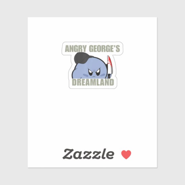 Meme Angry George's Dreamland Aufkleber (Blatt)