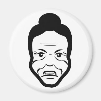 Mémé Bun Furieuse – Magnet pour Frigo