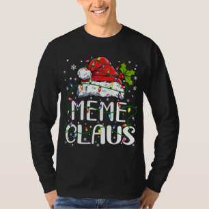 Meme Claus Weihnachts-Weihnachtsmannmütze Matching T-Shirt