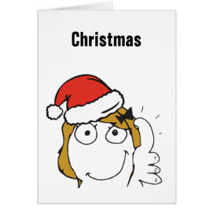 Mème de Noël Troll Le Me Blonde personnalisable ÉD