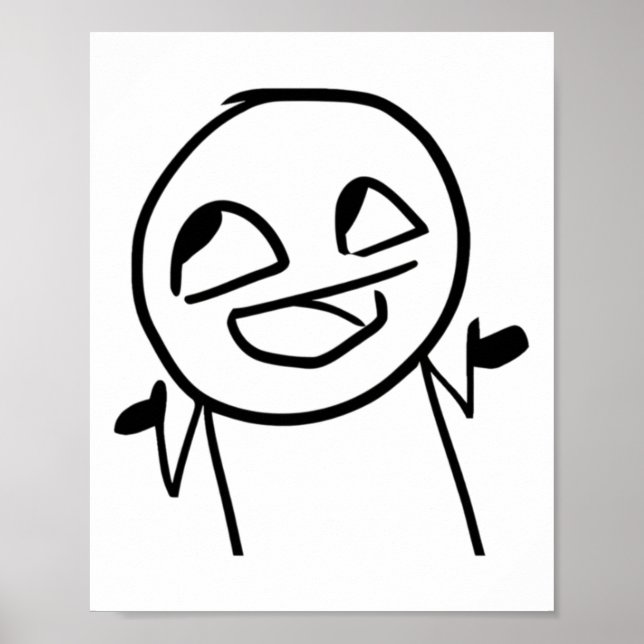 Meme - Ehm Ops Sticker Poster (Vorne)