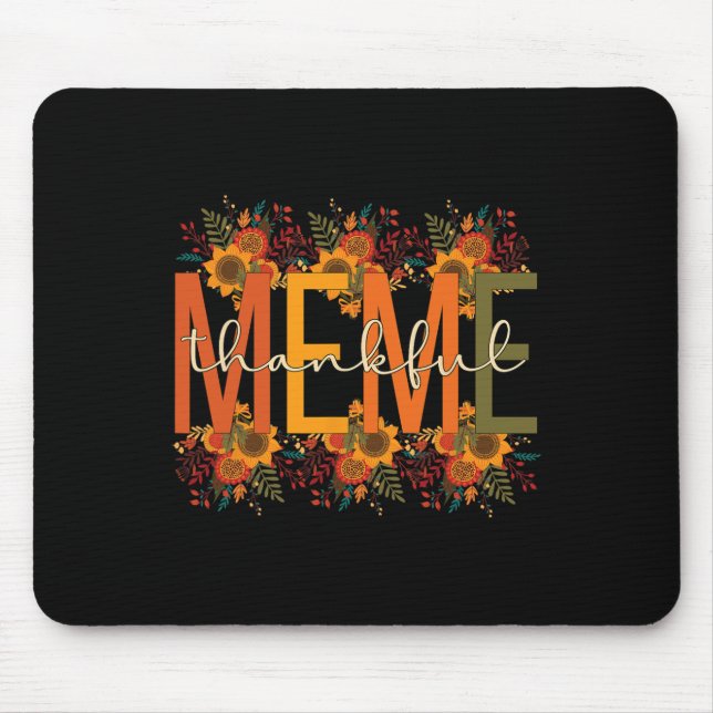 Meme Großmutter Erntedank Meme Grandm Mousepad (Vorne)