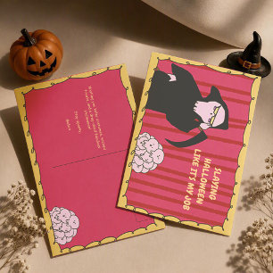 Meme Halloween Süßer Sensenmann Postkarte
