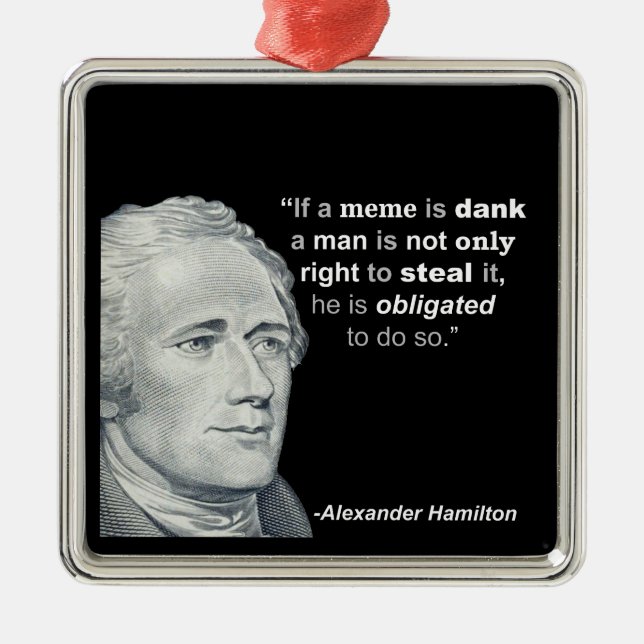 Meme humide d'Alexander Hamilton - ornement (Devant)