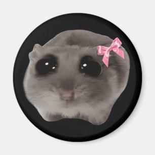 Mème Magnet Coquette Sad Hamster