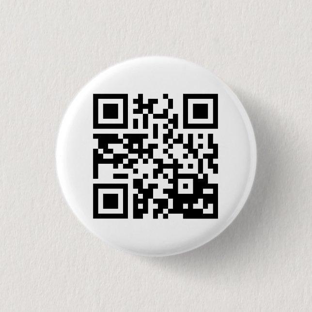 Meme QR Codeknopf Button (Vorderseite)
