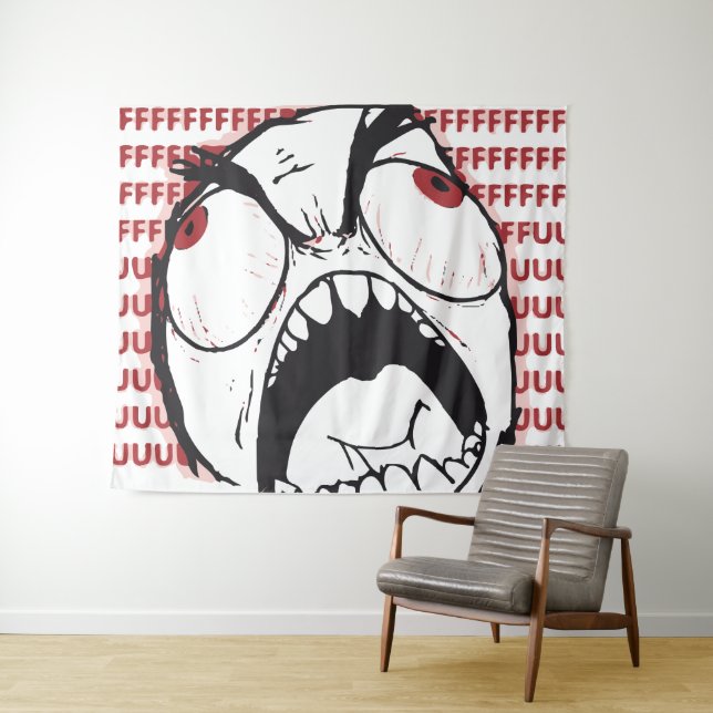 Meme rageguy fuuuuu wandteppich (Beispiel (Horizontal))