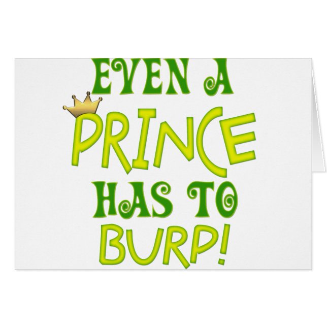 Même un prince Burps (Devant horizontal)