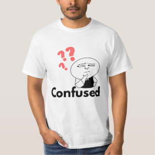Meme verwirrte Junge-Shirts Designs T-Shirt