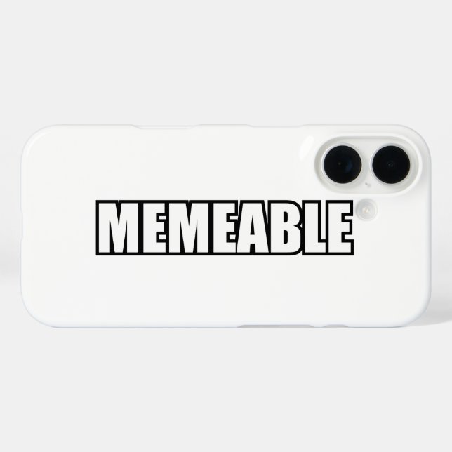 MEMEABLE iPhone 16 HÜLLE (Rückseite (Horizontal))