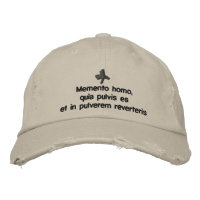 Memento Homo, geliehene Kappe - Cappello quaresima