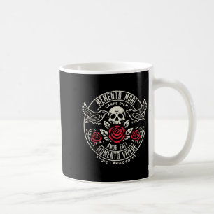Memento Mori, Amor Fati, Philosophie des Stoic Quo Kaffeetasse
