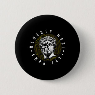 Memento Mori Amor Fati Skull-Angebot Button