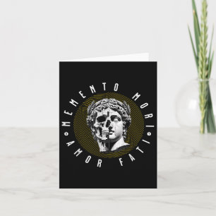 Memento Mori Amor Fati Skull-Angebot Karte