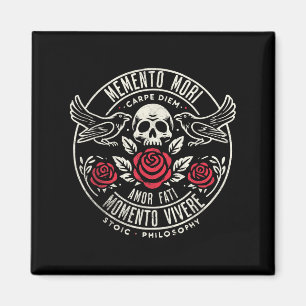 Memento Mori, Amor Fati, Stoic Quote Philosophie Magnet
