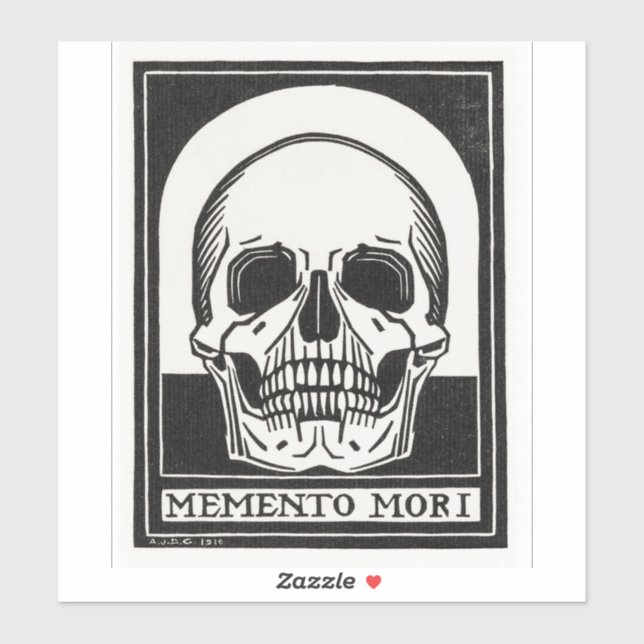 Memento Mori Aufkleber (Blatt)