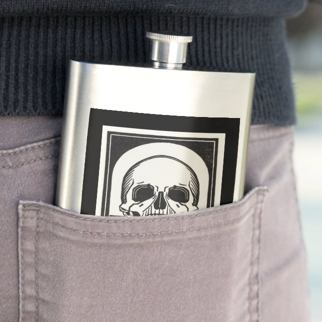 Memento mori Black Skeleton von Julie de Graag Flachmann (Beispiel)