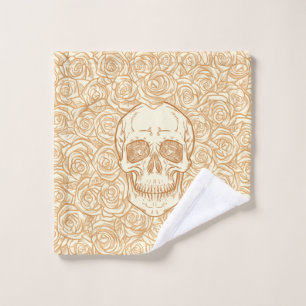Memento Mori ! Crâne et Roses, main tirée