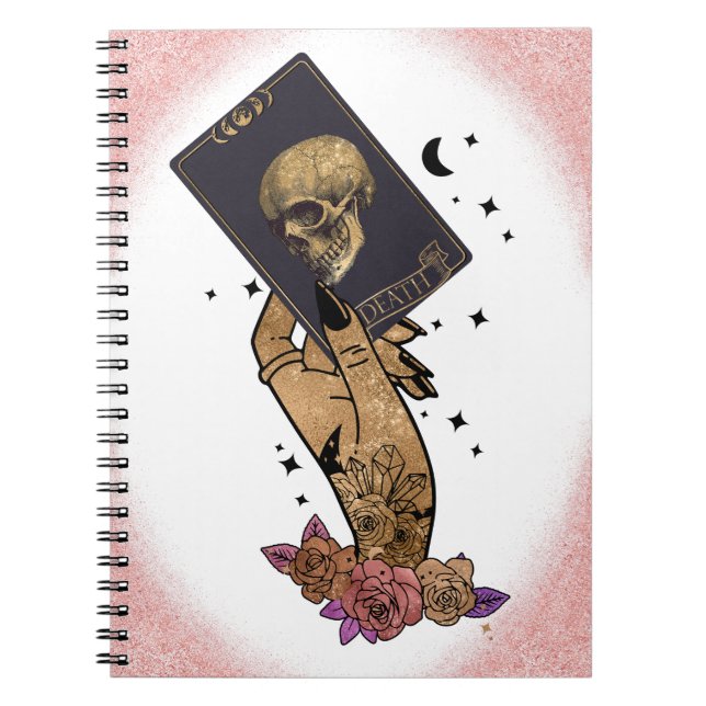 Memento Mori Death Tarot Card Notizblock (Vorderseite)
