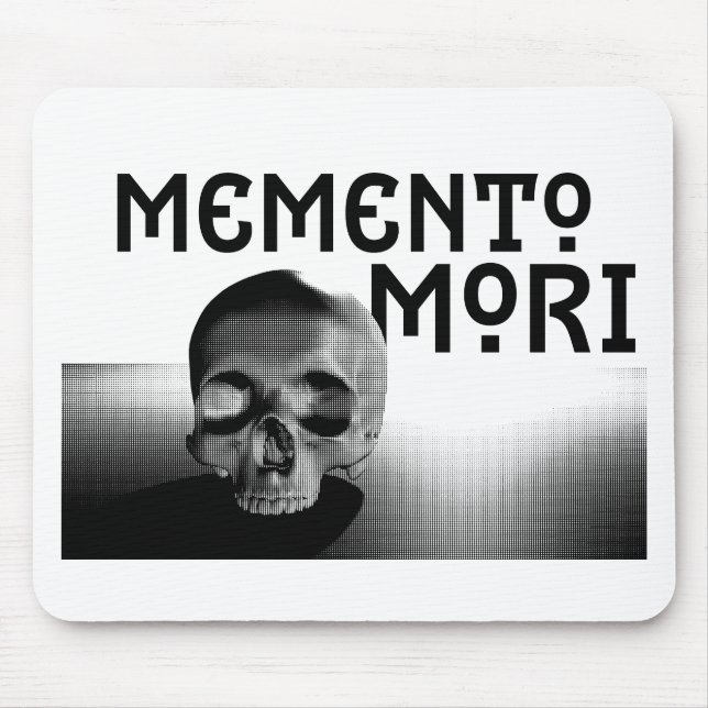 Memento Mori Design Mousepad (Vorne)