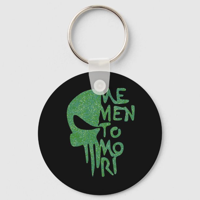 Memento Mori Design Schlüsselanhänger (Vorderseite)