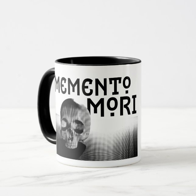 Memento Mori Design Tasse (Vorderseite Links)
