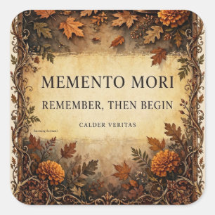 Memento Mori — Erinnere dich, dann beginne Sticker