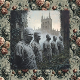 Memento Mori Garten — Gotik Leinwanddruck