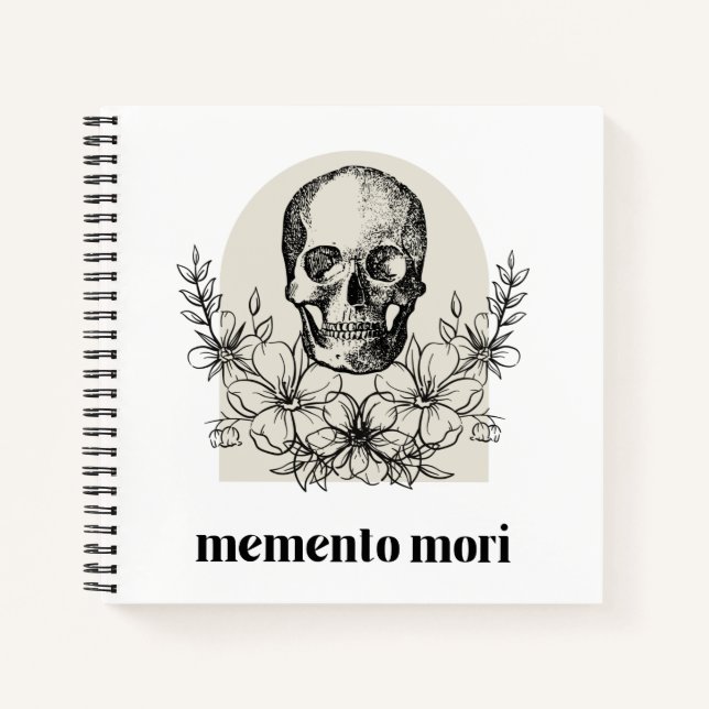 Memento Mori - Hardcover Bullet Journal  Notizbuch (Vorderseite)