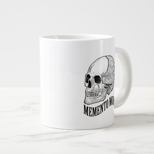 Memento mori Jumbo-Tasse (Vorderseite Rechts)