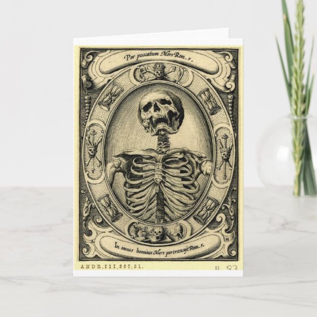 Memento Mori Karte (Vorderseite)