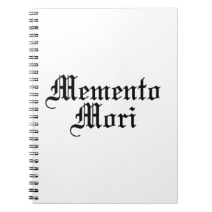 Memento Mori - lateinische Phrase Notizblock