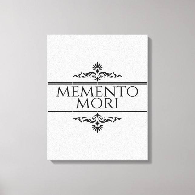 Memento Mori Leinwanddruck (Vorderseite)