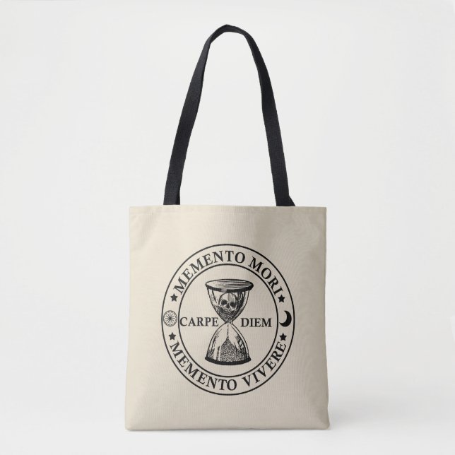 Memento mori memento vivere tasche (Vorderseite)