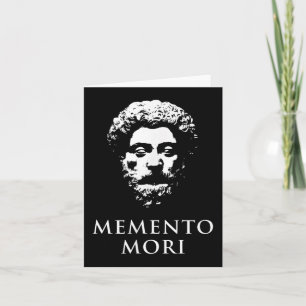 Memento Mori mit Marcus Aurelius Head Karte