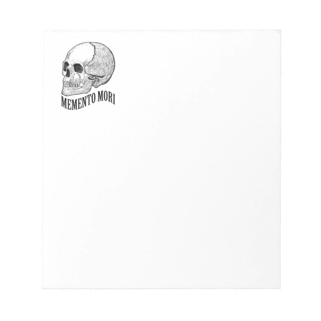 Memento mori notizblock (Vorderseite)