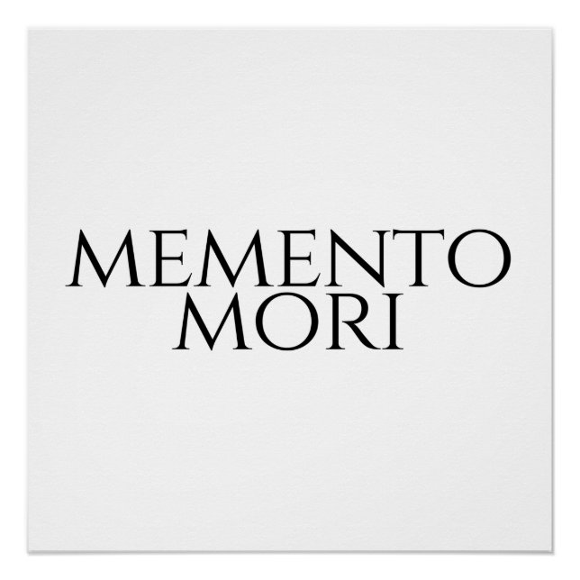 Memento Mori Poster (Vorderseite)