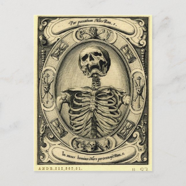 Memento Mori Postkarte (Vorderseite)