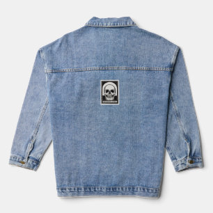 Memento Mori Schädel Jeansjacke