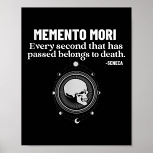 Memento Mori Seneca Stoicismus Stoische Philosophi Poster