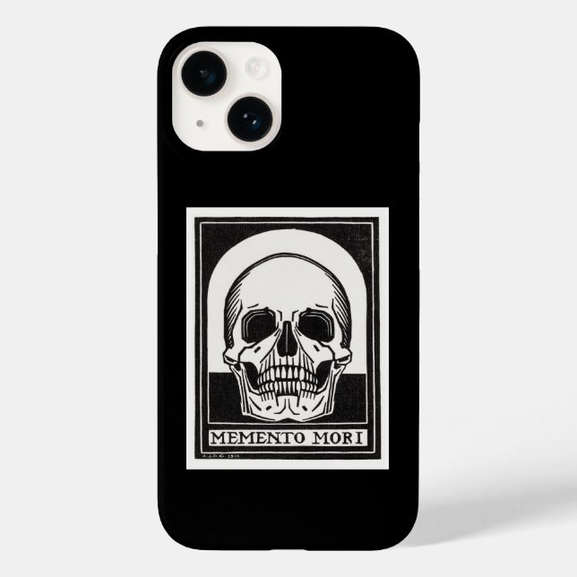 Memento Mori Skull Art Case-Mate iPhone 14 Hülle (Rückseite)