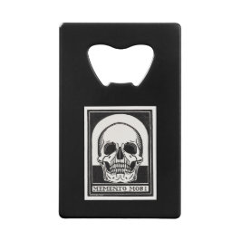 Memento Mori Skull Art Geldbeutel Flaschenöffner
