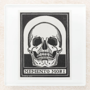 Memento Mori Skull Art Glasuntersetzer