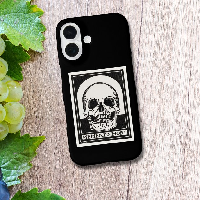 Memento Mori Skull Art iPhone 16 Hülle (Von Creator hochgeladen)