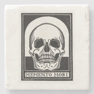 Memento Mori Skull Art Steinuntersetzer