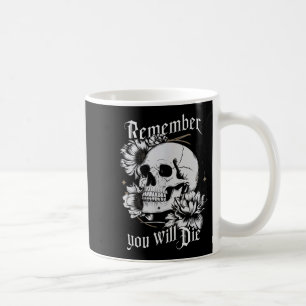Memento Mori Skull Stoic Philosophie Männer Frauen Kaffeetasse