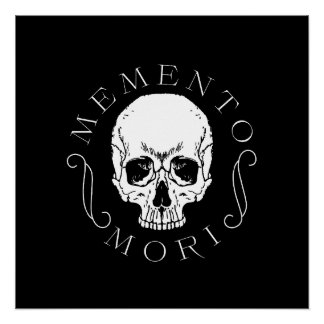 Memento Mori Skull Wall Art Poster